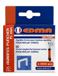 Edma 231955 - Staple for Puncher - 14 mm - x 1000 pcs