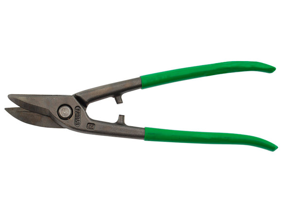 2677 03GR Stubai Curved Snips Right (Green PVC Handle)