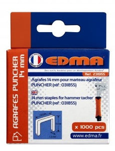 Edma 231955 - Staple for Puncher - 14 mm - x 1000 pcs