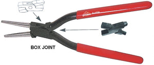 2810 01 Stubai Tinsmith's Round Nose Pliers (45mm) with Teeth box joint