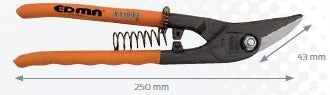 Edma 012255 - Figure Hole Forged Shears - 250 mm - Right Cut