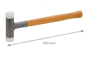 Edma 135355 - Dead-blow soft faced Hammer 32mmø, 330mm length