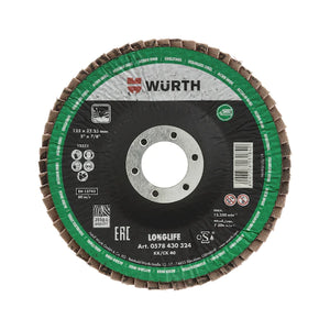 Wurth Segmented Grinding Disc for Stainless Steel, domed BR22.23-G40-D125mm